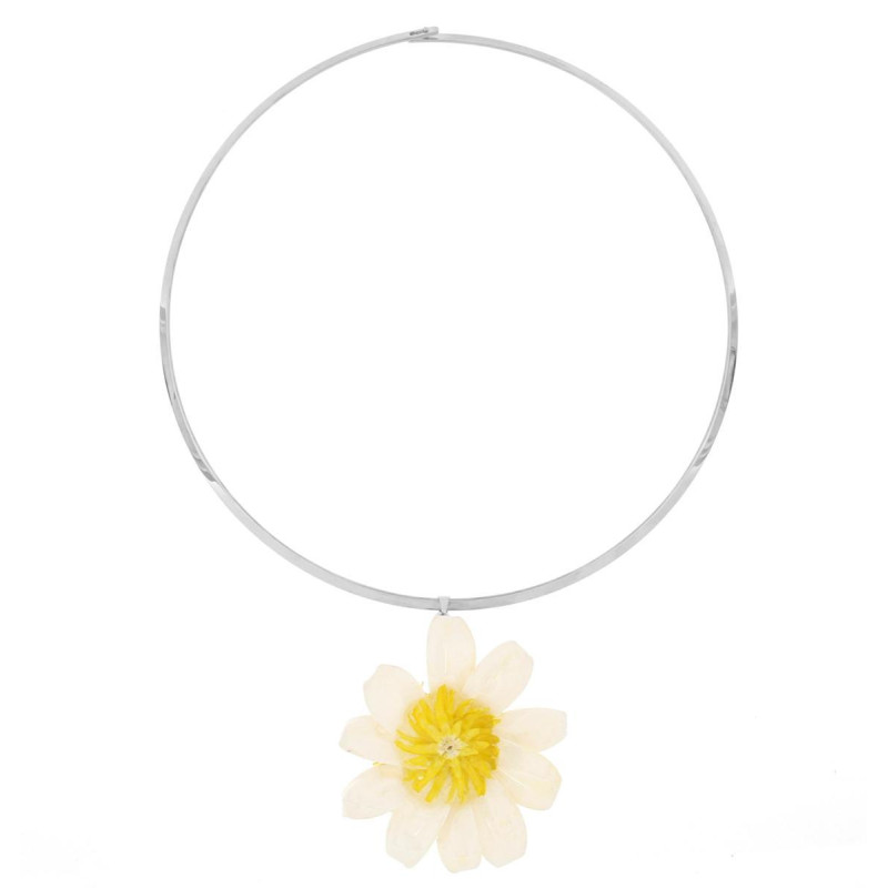 COLLANA PETALI PREZIOSI IN ACCIAIO