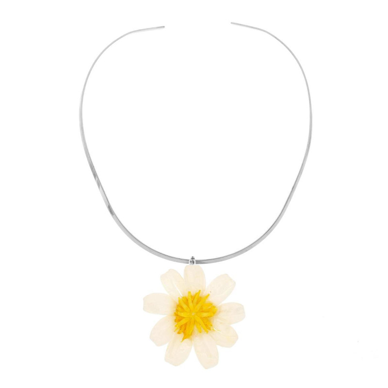 COLLANA PETALI PREZIOSI IN ACCIAIO