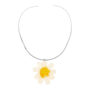 COLLANA PETALI PREZIOSI IN ACCIAIO