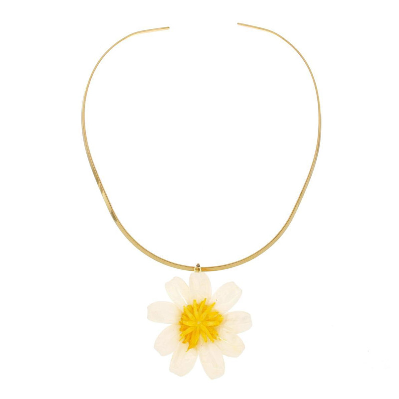 COLLANA PETALI PREZIOSI IN ACCIAIO