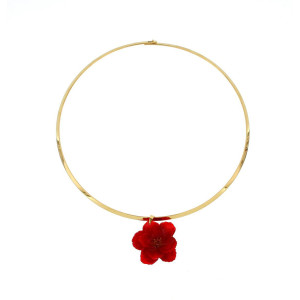 COLLANA PETALI PREZIOSI IN ACCIAIO