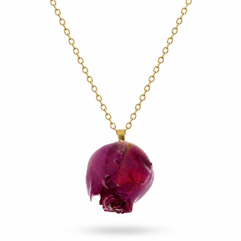 COLLANA PETALI PREZIOSI IN ACCIAIO