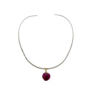 COLLANA PETALI PREZIOSI IN ACCIAIO