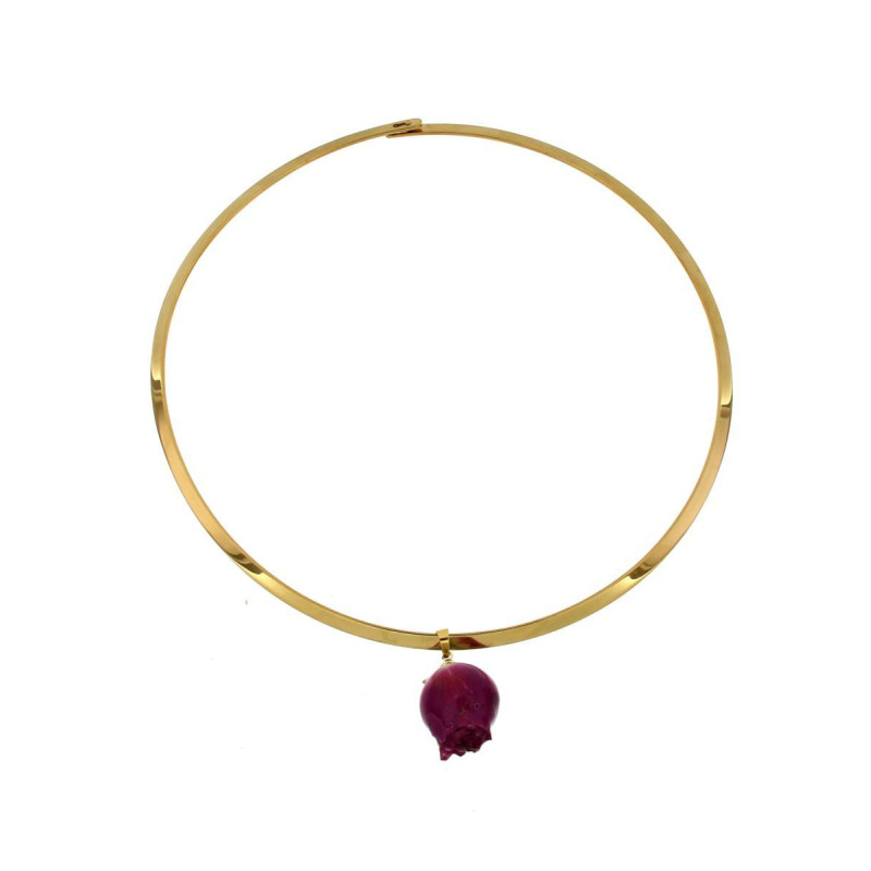 COLLANA PETALI PREZIOSI IN ACCIAIO