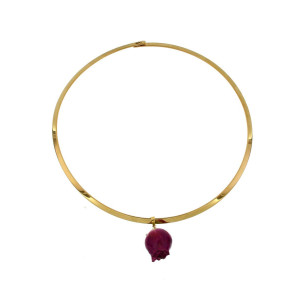 COLLANA PETALI PREZIOSI IN ACCIAIO