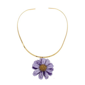 COLLANA PETALI PREZIOSI IN ACCIAIO