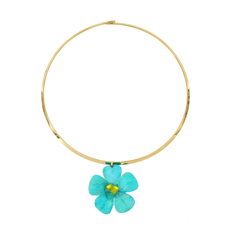 COLLANA PETALI PREZIOSI IN ACCIAIO