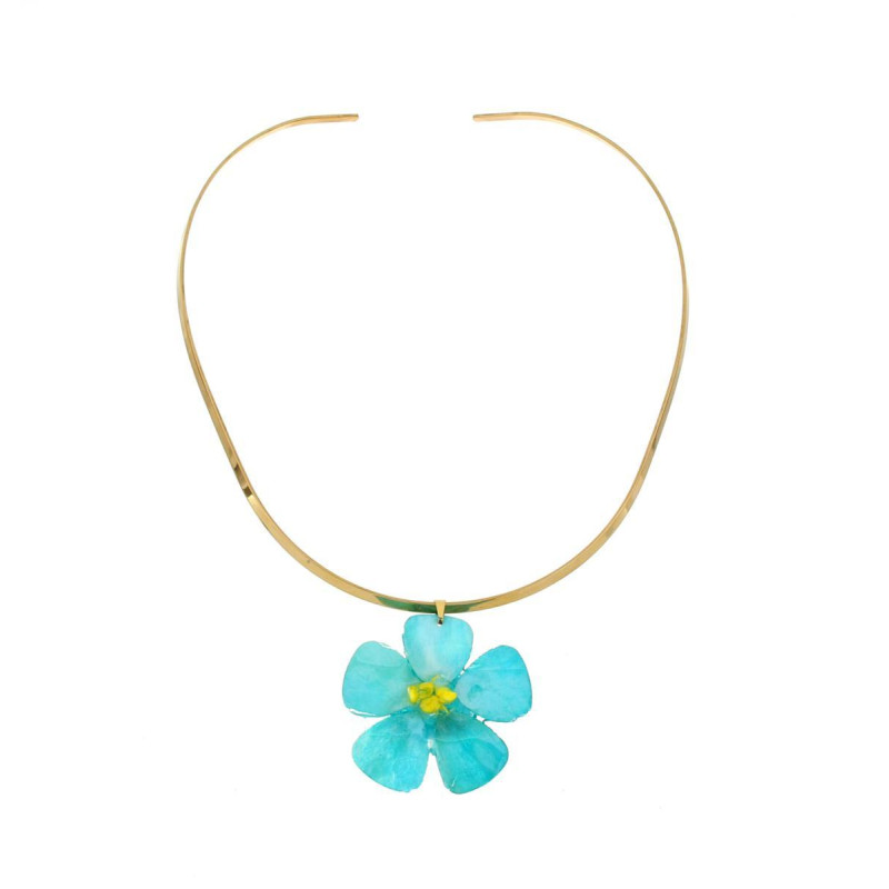 COLLANA PETALI PREZIOSI IN ACCIAIO