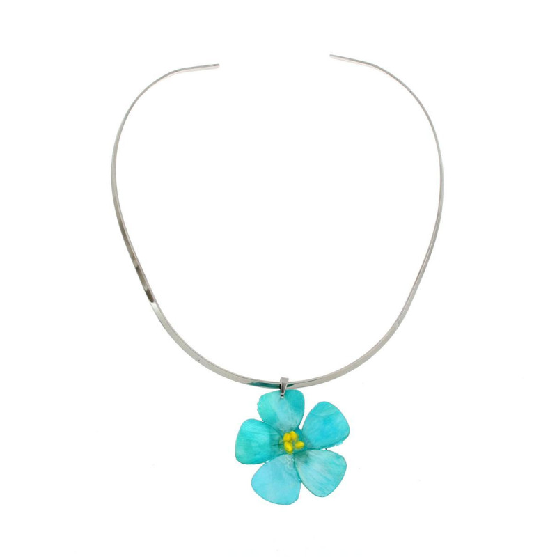 COLLANA PETALI PREZIOSI IN ACCIAIO