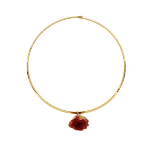 COLLANA PETALI PREZIOSI IN ACCIAIO