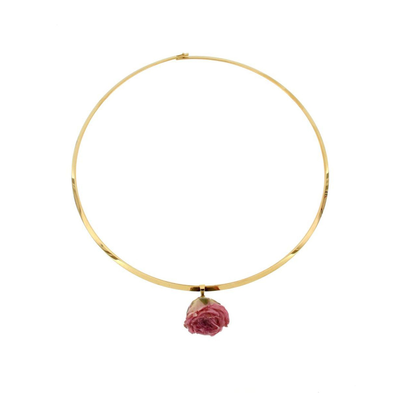 COLLANA PETALI PREZIOSI IN ACCIAIO