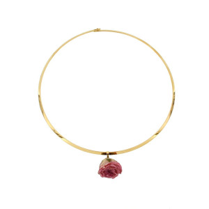 COLLANA PETALI PREZIOSI IN ACCIAIO