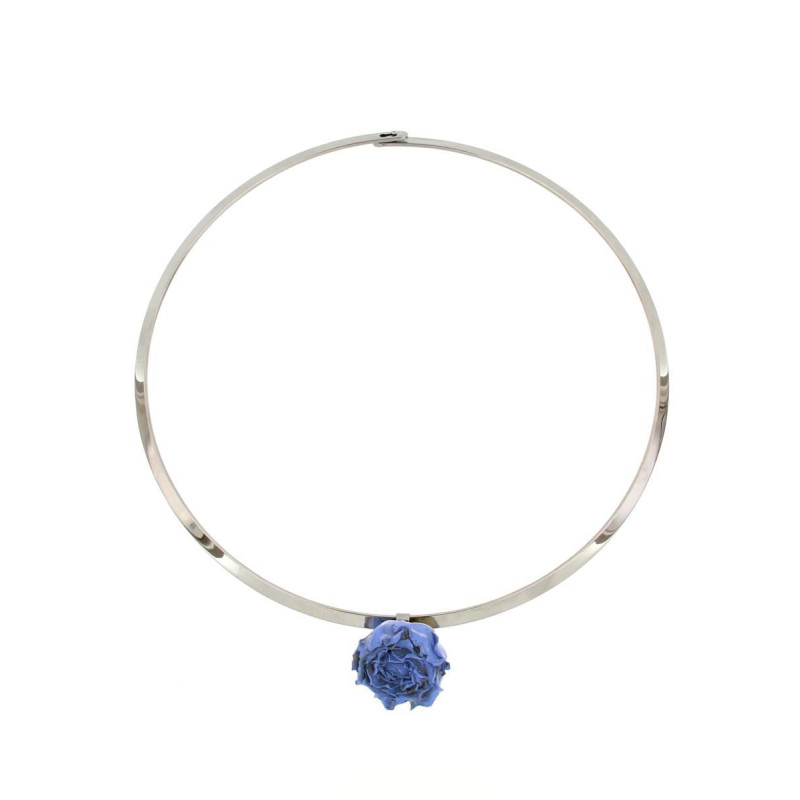 COLLANA PETALI PREZIOSI IN ACCIAIO