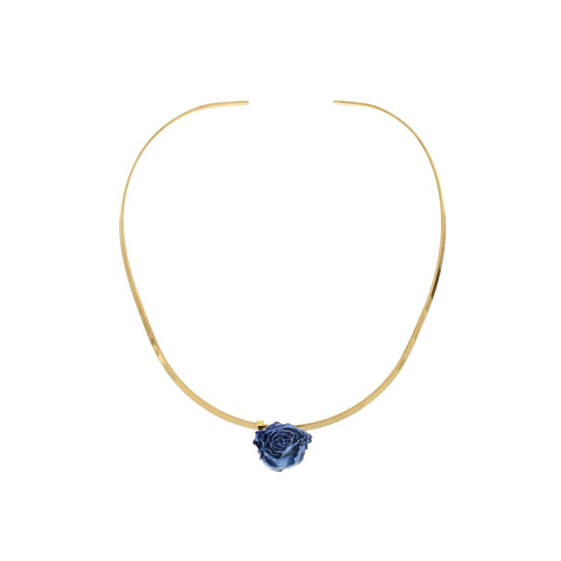 COLLANA PETALI PREZIOSI IN ACCIAIO