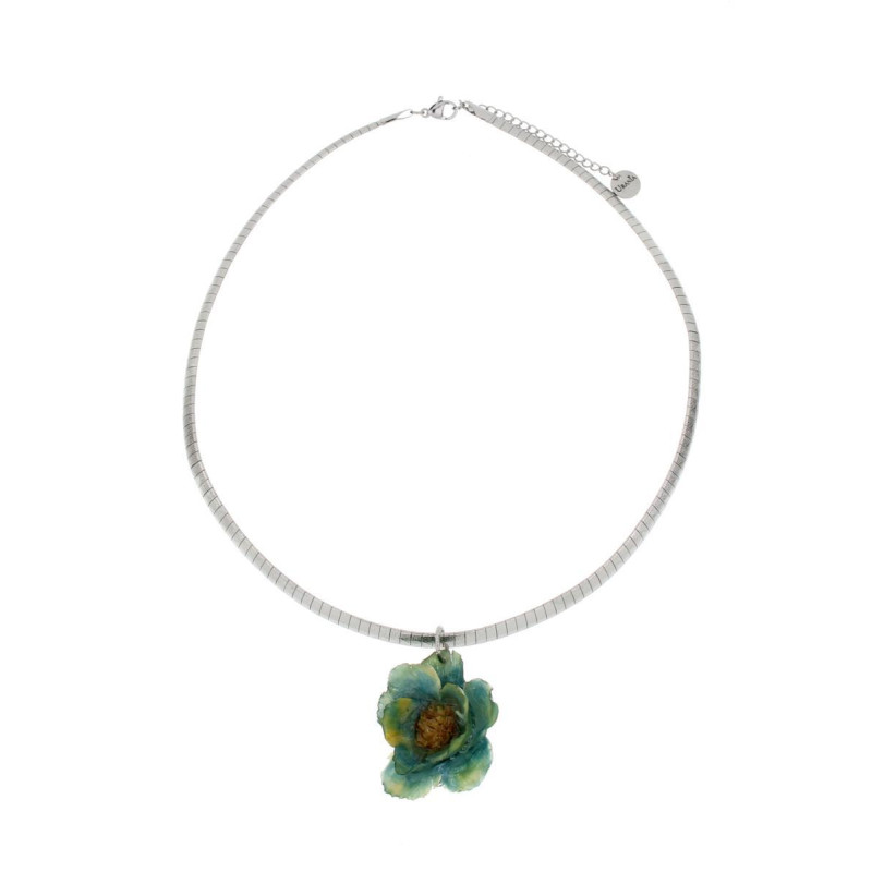 COLLANA PETALI PREZIOSI IN ACCIAIO