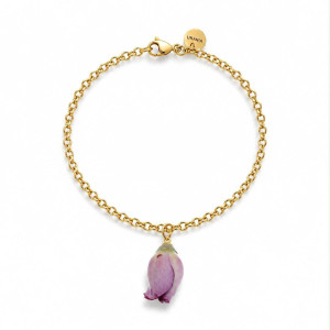 BRACCIALE PETALI PREZIOSI IN ACCIAIO