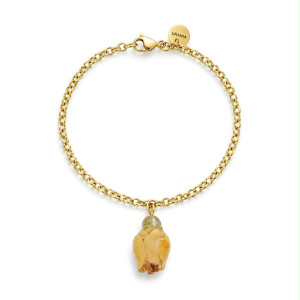 BRACCIALE PETALI PREZIOSI IN ACCIAIO