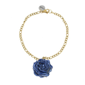 BRACCIALE PETALI PREZIOSI IN ACCIAIO