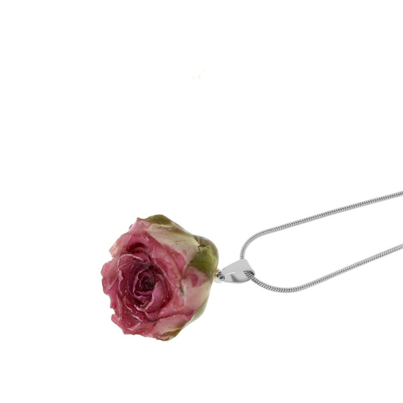 PENDENTE PETALI PREZIOSI IN ACCIAIO