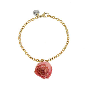 BRACCIALE PETALI PREZIOSI IN ACCIAIO