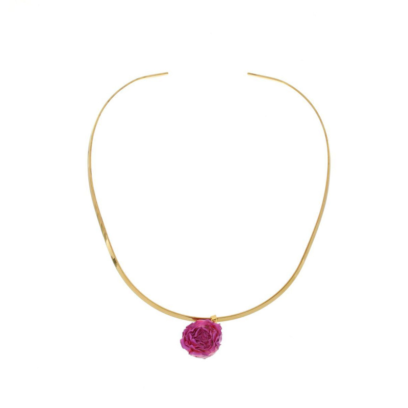 COLLANA PETALI PREZIOSI IN ACCIAIO
