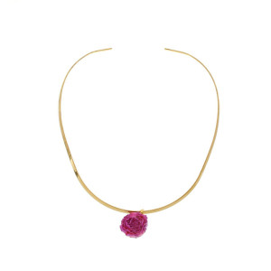 COLLANA PETALI PREZIOSI IN ACCIAIO