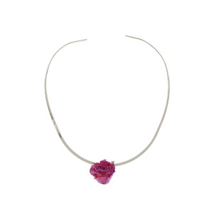 COLLANA PETALI PREZIOSI IN ACCIAIO