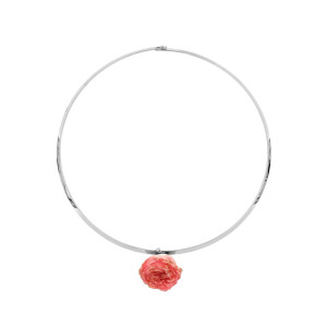 COLLANA PETALI PREZIOSI IN ACCIAIO