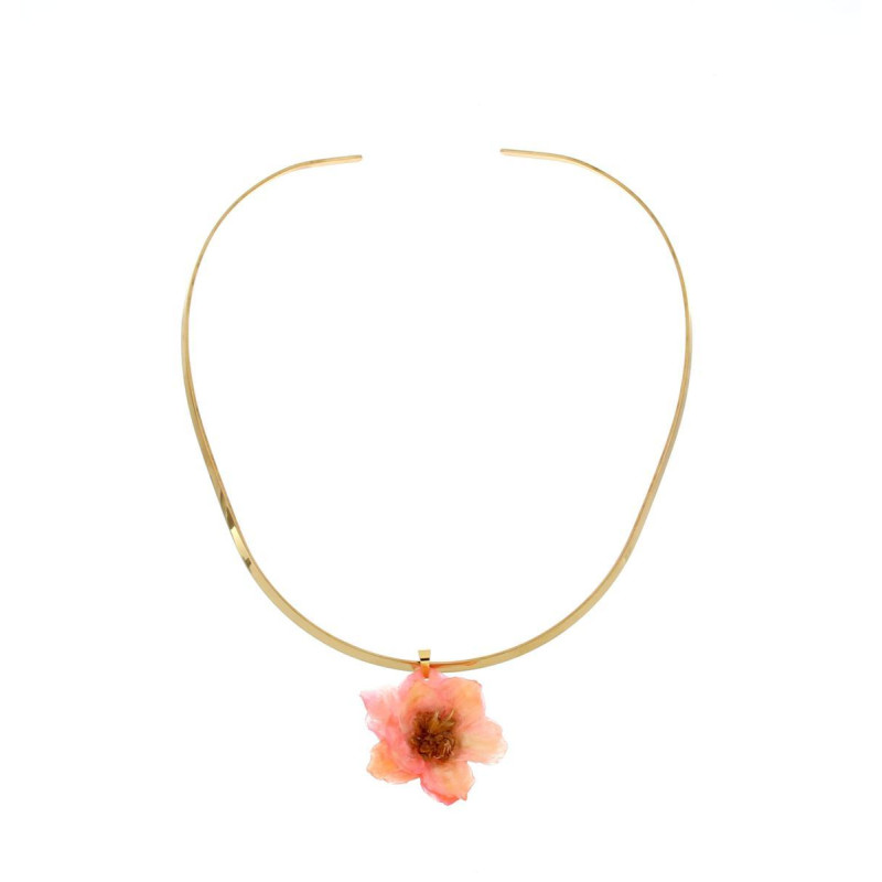 COLLANA PETALI PREZIOSI IN ACCIAIO