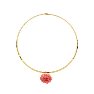 COLLANA PETALI PREZIOSI IN ACCIAIO