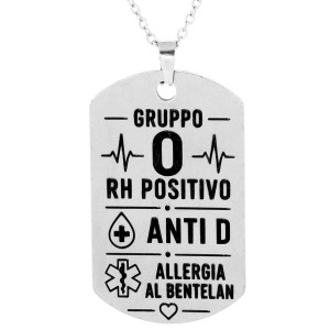 COLLANA PERSONALIZZABILE IN ACCIAIO