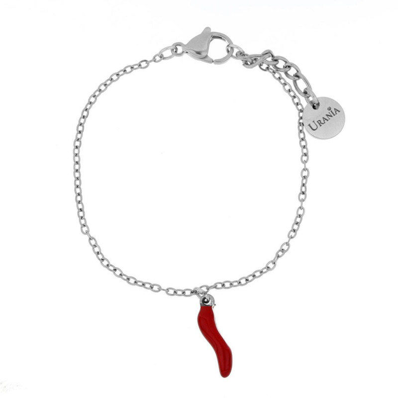 BRACCIALE BABY CORNO IN ACCIAIO CM 13+2