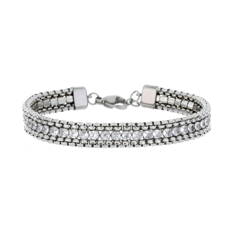 BRACCIALE TENNIS CM 20 IN ACCIAIO