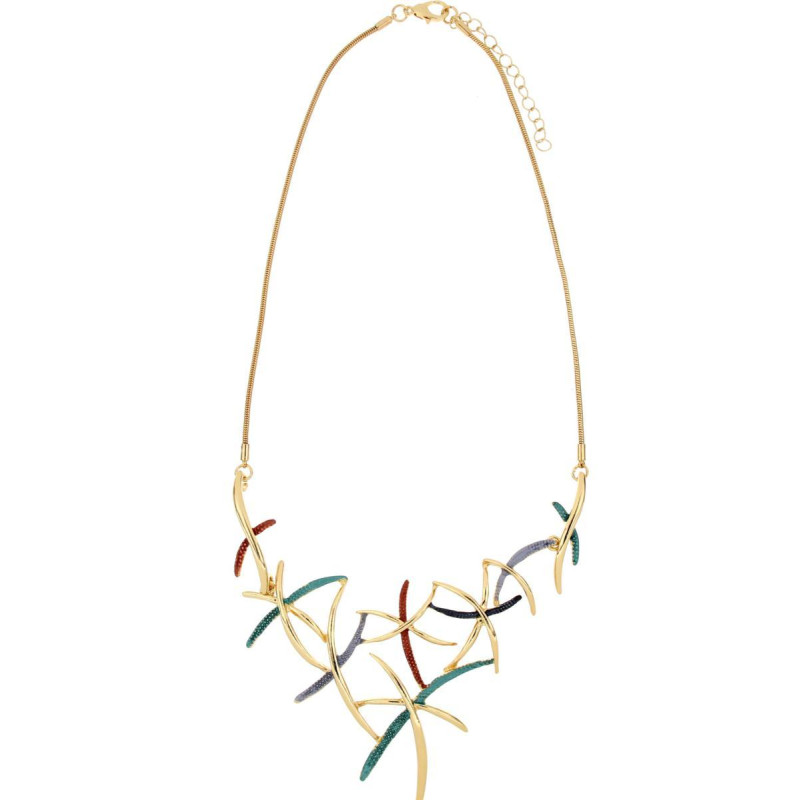 COLLANA ARMONIA CM 45+5 IN OTTONE