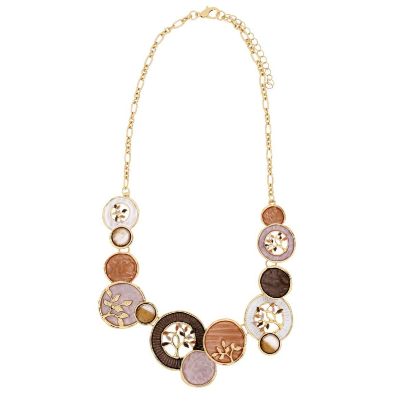 COLLANA ARMONIA CM 40+5 IN OTTONE