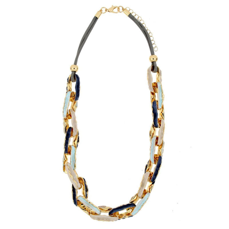 COLLANA ARMONIA CM 45+5 IN OTTONE
