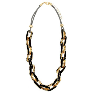 COLLANA ARMONIA CM 45+5 IN OTTONE