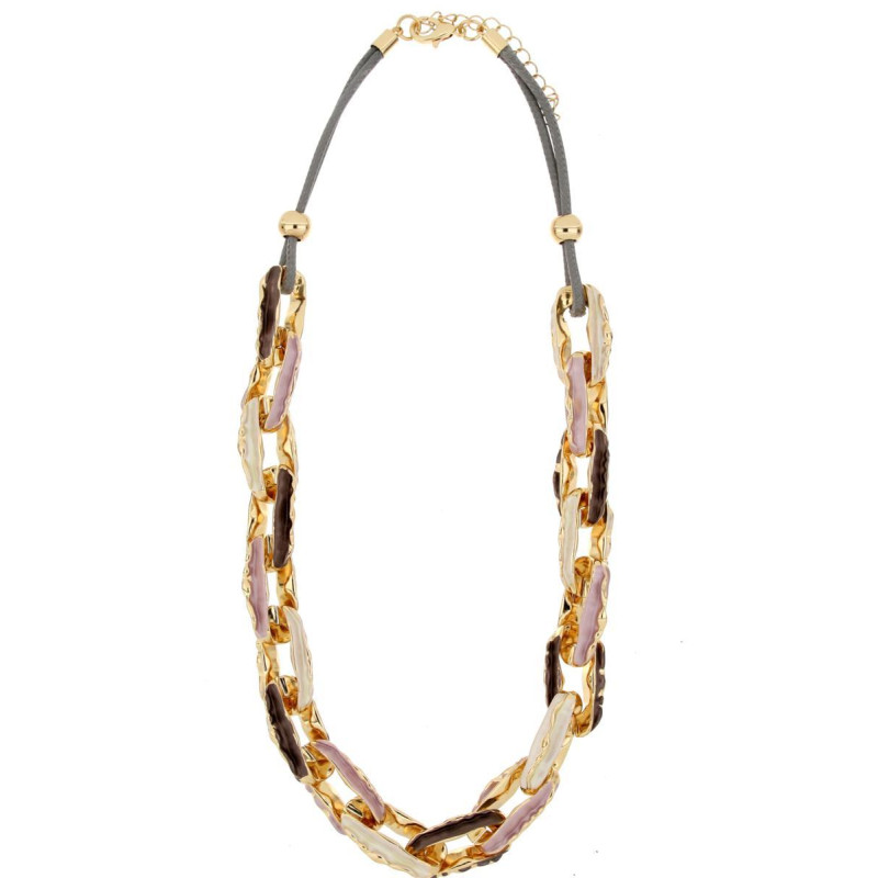 COLLANA ARMONIA CM 45+5 IN OTTONE