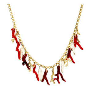 COLLANA CARAIBI IN ACCIAIO CM 40+7