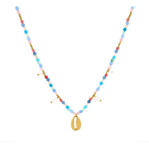 COLLANA CARAIBI IN ACCIAIO CM 40+5