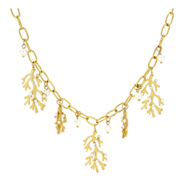 COLLANA CARAIBI IN ACCIAIO CM 40+5