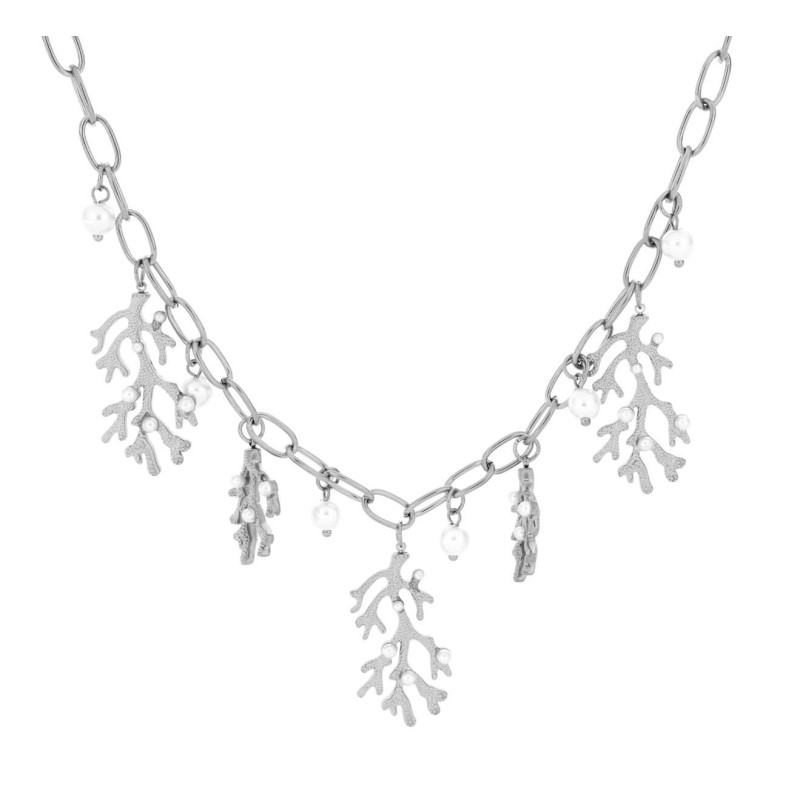 COLLANA CARAIBI IN ACCIAIO CM 40+5