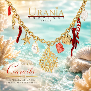 COLLANA CARAIBI IN ACCIAIO CM 40+5