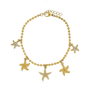 BRACCIALE CARAIBI IN ACCIAIO CM 17+2