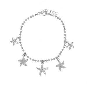 BRACCIALE CARAIBI IN ACCIAIO CM 17+2