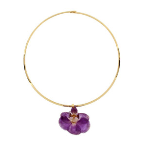 COLLANA PETALI PREZIOSI IN ACCIAIO