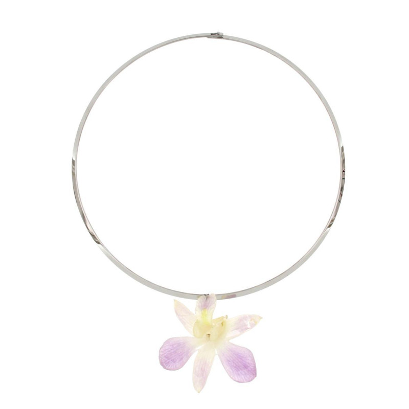 COLLANA PETALI PREZIOSI IN ACCIAIO