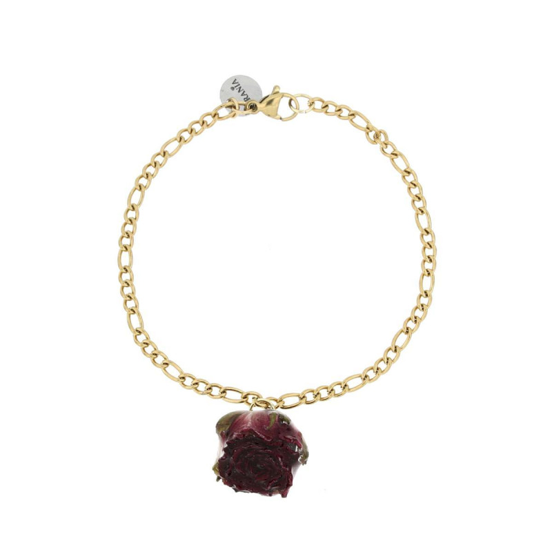 BRACCIALE PETALI PREZIOSI CM 18 IN ACCIAIO