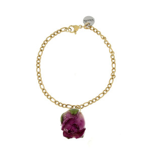 BRACCIALE PETALI PREZIOSI CM 18 IN ACCIAIO