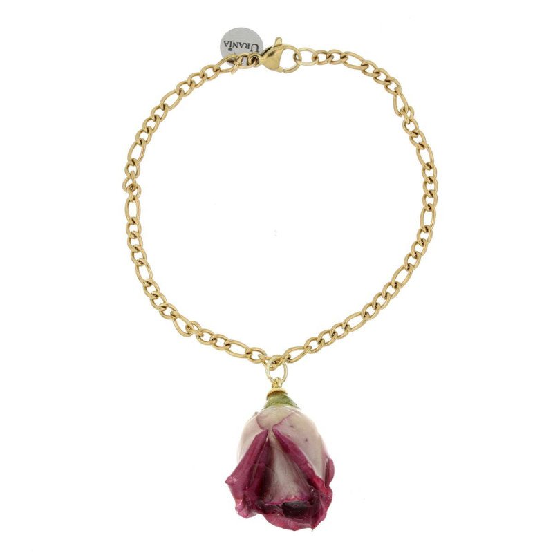 BRACCIALE PETALI PREZIOSI CM 18 IN ACCIAIO